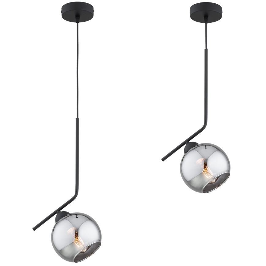 Brilagi - Пендел на кабел DIOR 1xE27/60W/230V черен/димно сив