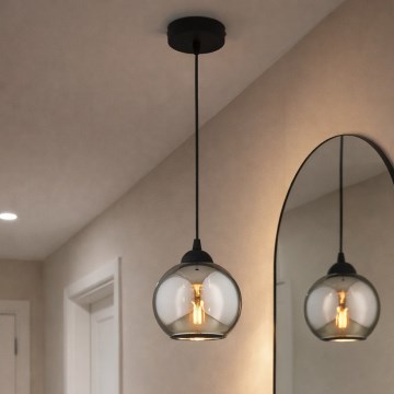 Brilagi - Пендел на кабел DIOR 1xE27/60W/230V черен/опушено сиво