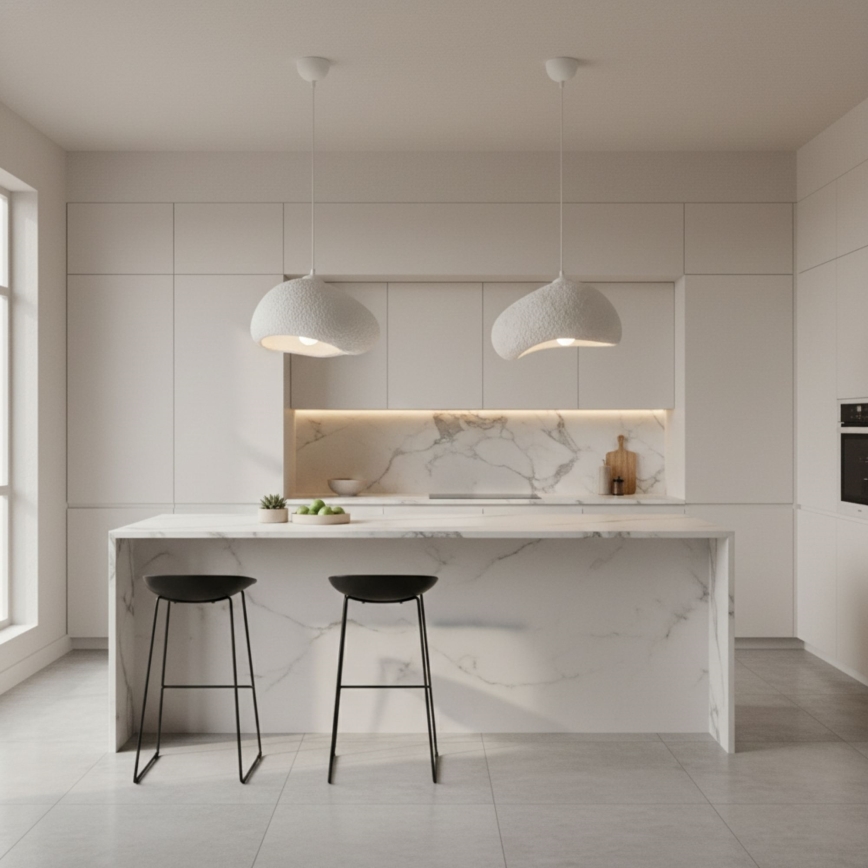 Brilagi - Пендел на кабел LOVAL 1xE27/40W/230V Ø 32 см, бял