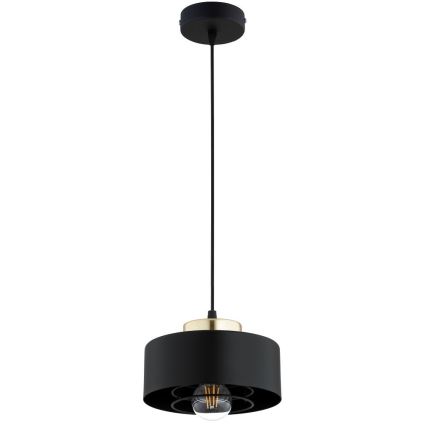 Brilagi - Пендел на кабел SPRING 1xE27/60W/230V, Ø 20 см, черен/златист