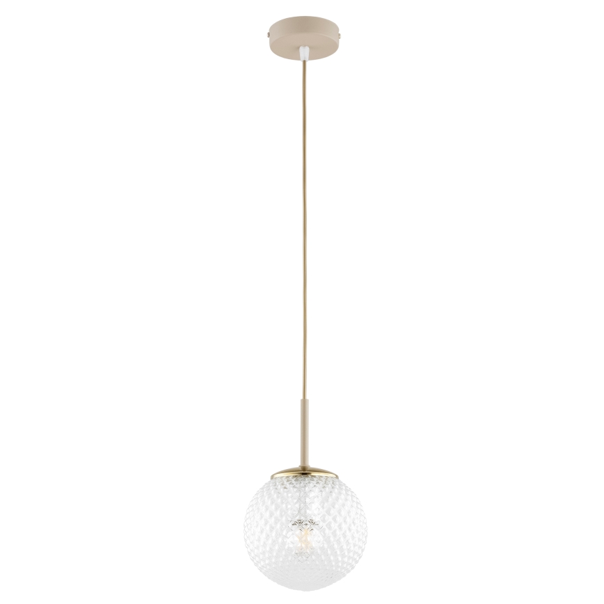 Brilagi - Пендел на кабел STELLA 1xE27/60W/230V Ø 15 см бежов/златист