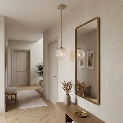 Brilagi - Пендел на кабел STELLA 1xE27/60W/230V Ø 15 см бежов/златист