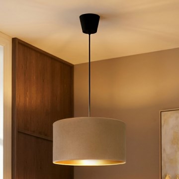 Brilagi - Пендел на кабел VELVET 1xE27/60W/230V Ø 40 см бежово/златисто