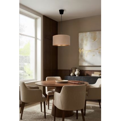 Brilagi - Пендел на кабел VELVET 1xE27/60W/230V Ø 40 см бежово/златисто
