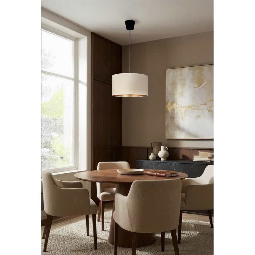 Brilagi - Пендел на кабел VELVET 1xE27/60W/230V Ø 40 см кремав/златист