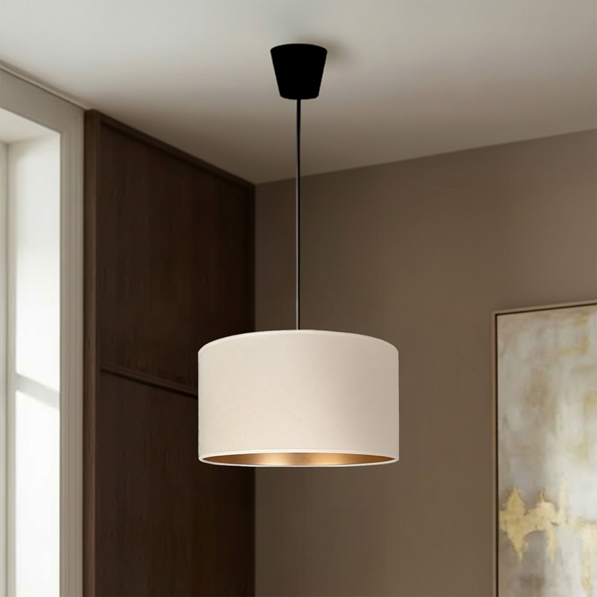 Brilagi - Пендел на кабел VELVET 1xE27/60W/230V Ø 40 см кремав/златист