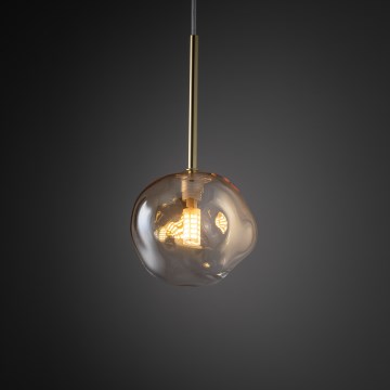 Brilagi - Пендел на кабел VULCANO 1xG9/8W/230V Ø 15 cm златисто/димно бежово