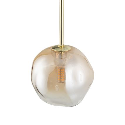 Brilagi - Пендел на кабел VULCANO 1xG9/8W/230V Ø 15 cm златисто/димно бежово