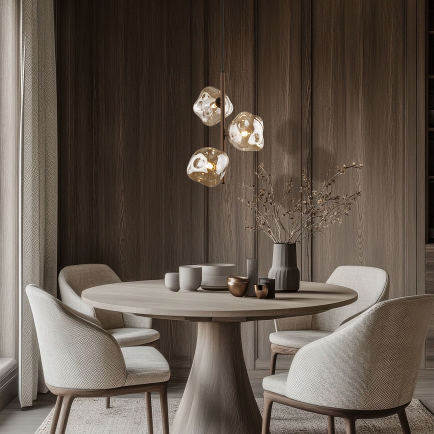 Brilagi - Пендел на кабел VULCANO 3xG9/8W/230V, кафяв/димно-бежов