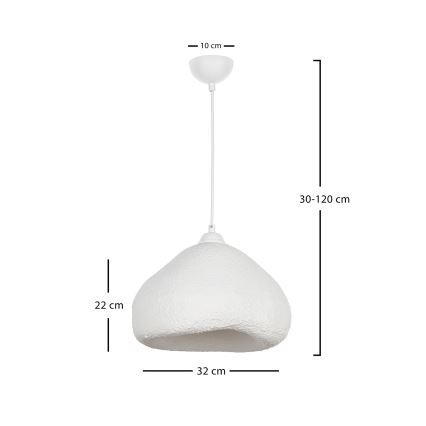 Brilagi - Пендел на кабел WABI SABI 1xE27/40W/230V диам. 32 см бял