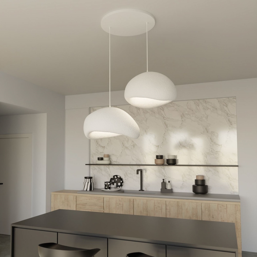 Brilagi - Пендел на кабел WABI SABI 2xE27/40W/230V Ø 60 см бял