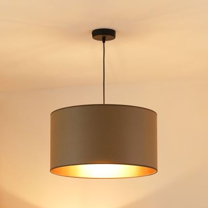 Brilagi - Пендел OREGON ROLLER VEGE 1xE27/15W/230V Ø 45 см сив