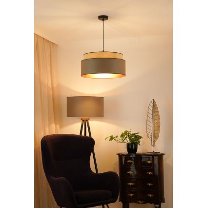 Brilagi - Пендел OREGON VEGE 1xE27/15W/230V Ø 45 см сив
