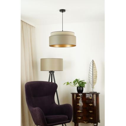 Brilagi - Пендел OREGON VEGE 1xE27/15W/230V Ø 45 см сив