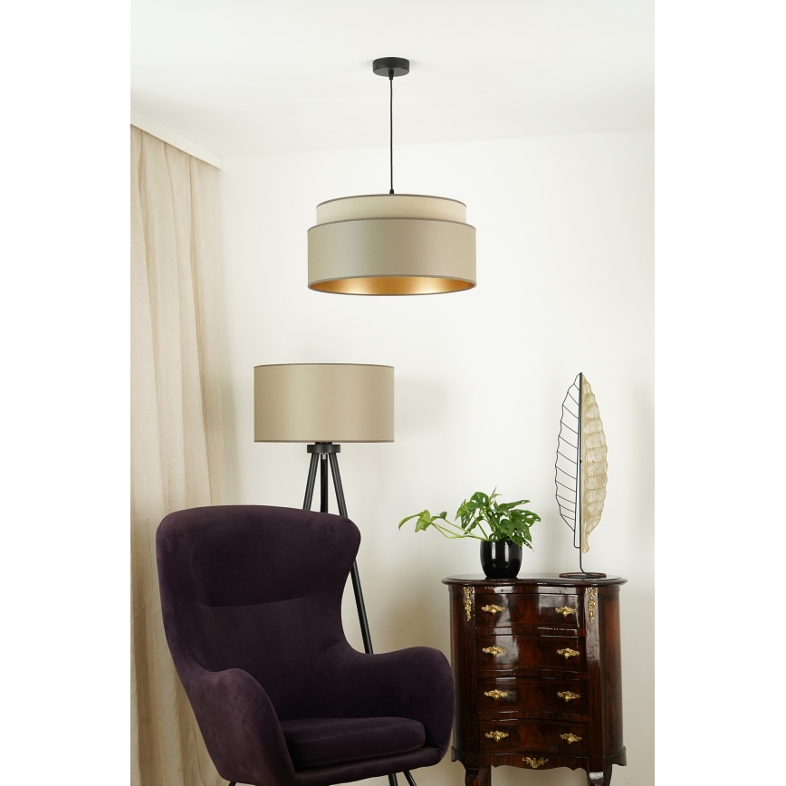 Brilagi - Пендел OREGON VEGE 1xE27/15W/230V Ø 45 см сив