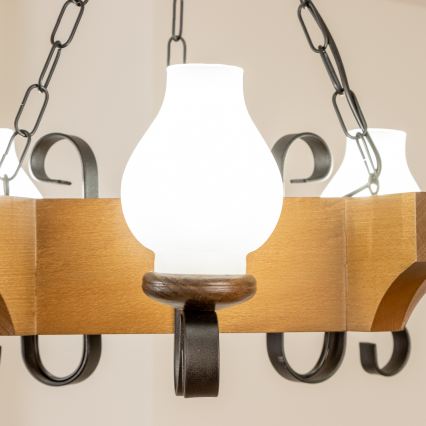 Brilagi - Пендел QUEEN 3xE14/40W/230V бук/орех