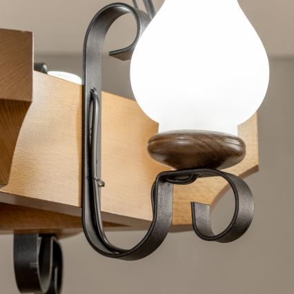 Brilagi - Пендел QUEEN 3xE14/40W/230V бук/орех