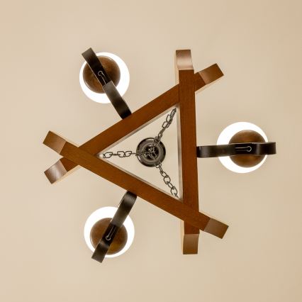 Brilagi - Пендел QUEEN 3xE14/40W/230V бук/орех