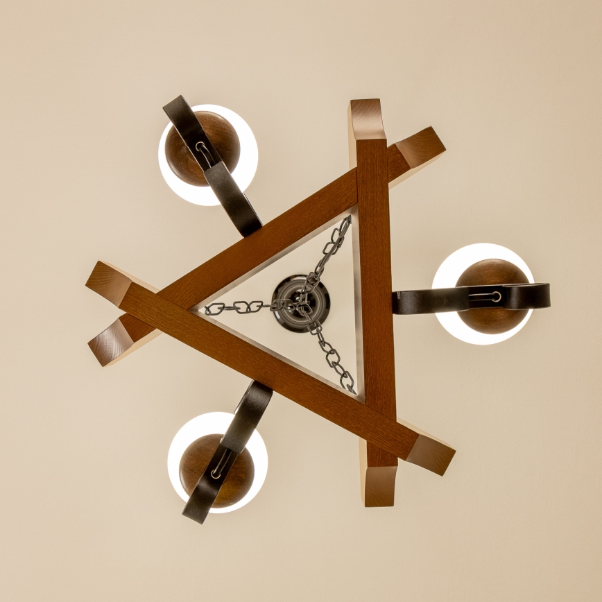 Brilagi - Пендел QUEEN 3xE14/40W/230V бук/орех