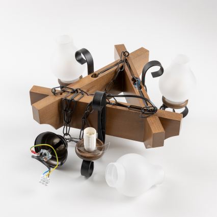 Brilagi - Пендел QUEEN 3xE14/40W/230V бук/орех