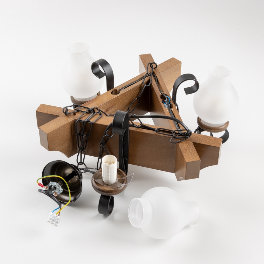 Brilagi - Пендел QUEEN 3xE14/40W/230V бук/орех