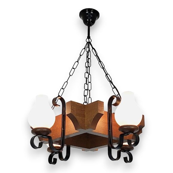 Brilagi - Пендел QUEEN 4xE14/40W/230V бук/орех