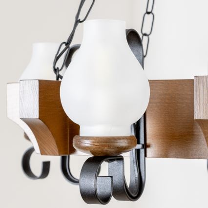 Brilagi - Пендел QUEEN 4xE14/40W/230V бук/орех