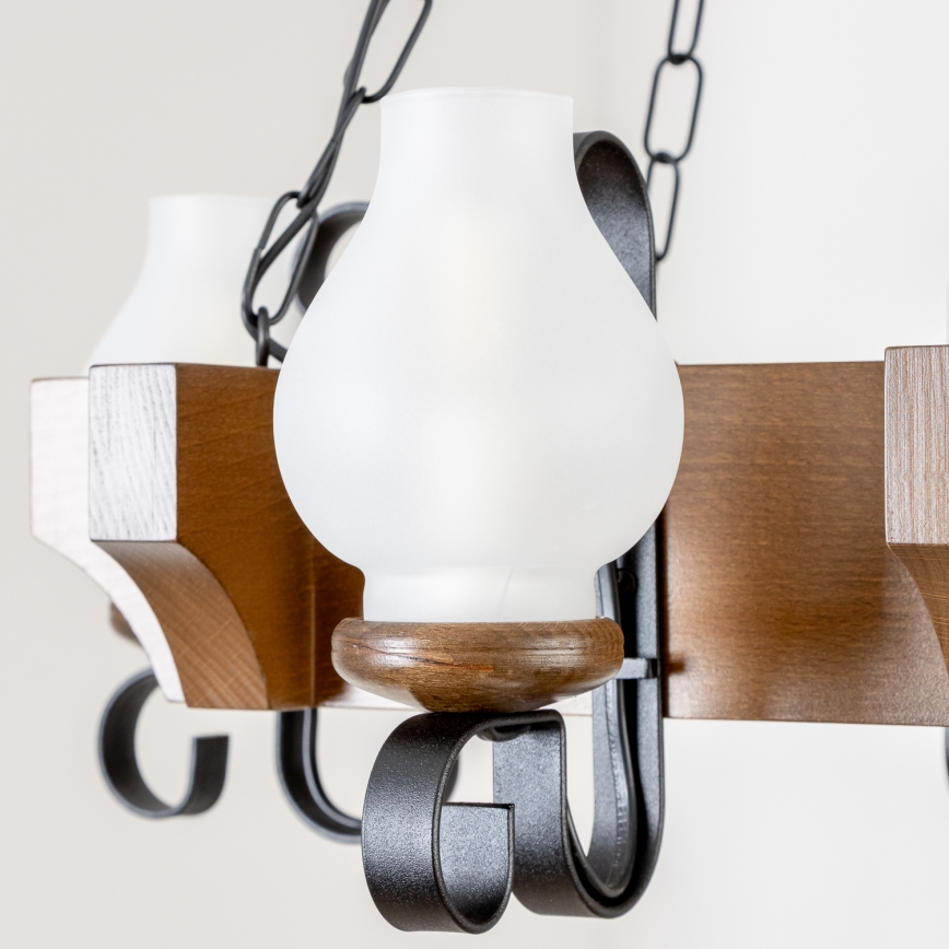 Brilagi - Пендел QUEEN 4xE14/40W/230V бук/орех