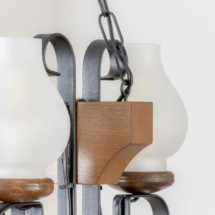 Brilagi - Пендел QUEEN 4xE14/40W/230V бук/орех