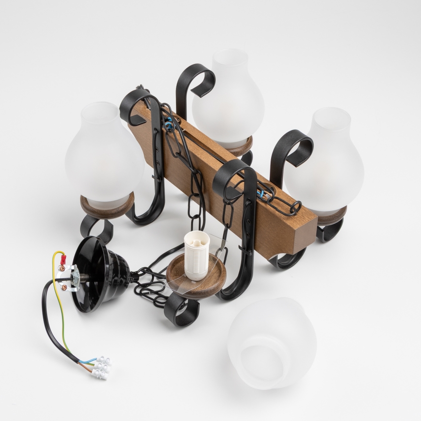 Brilagi - Пендел QUEEN 4xE14/40W/230V бук/орех