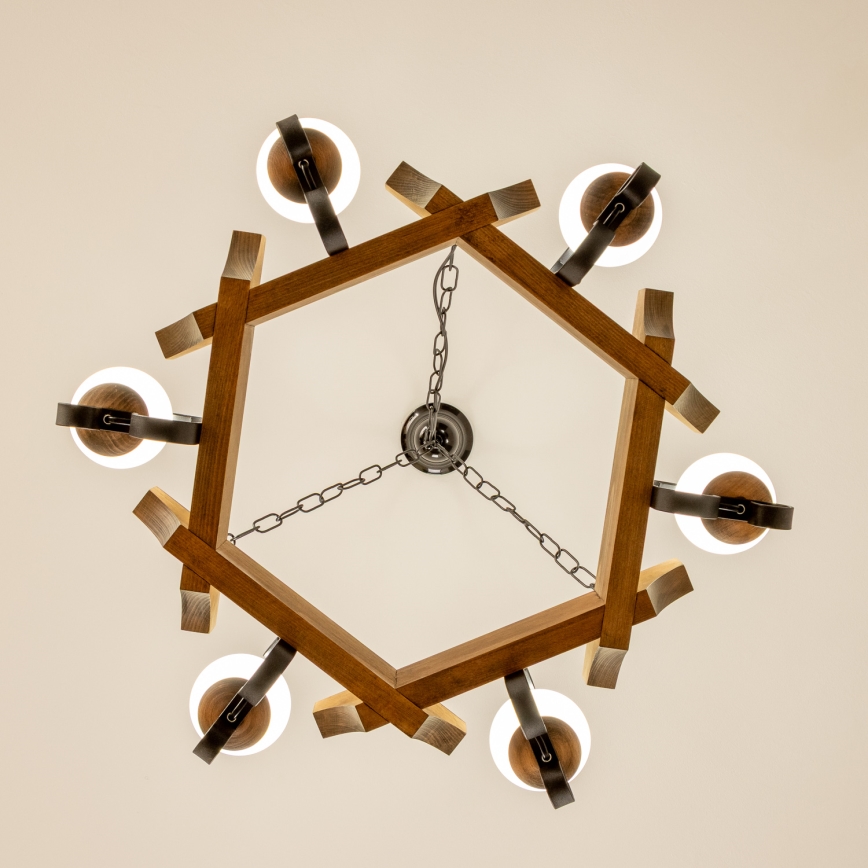 Brilagi - Пендел QUEEN 6xE14/40W/230V бук