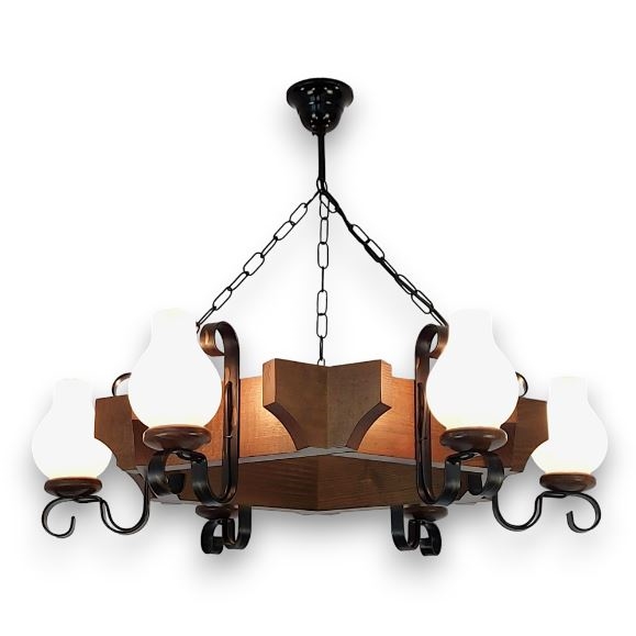 Brilagi - Пендел QUEEN 6xE14/40W/230V бук/орех