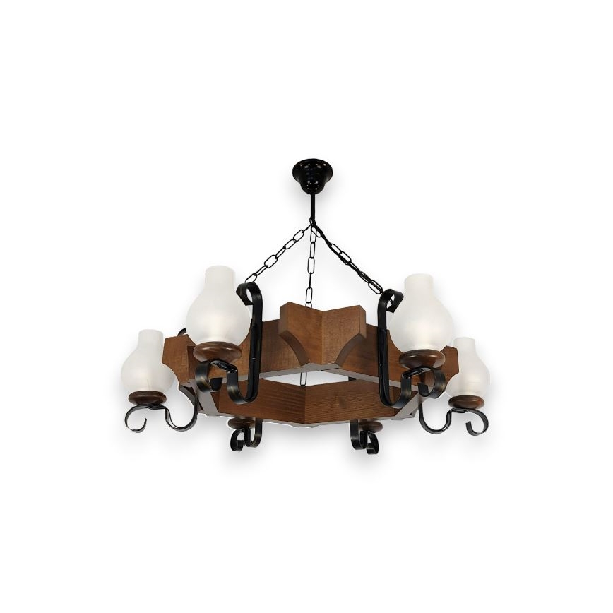 Brilagi - Пендел QUEEN 6xE14/40W/230V бук/орех