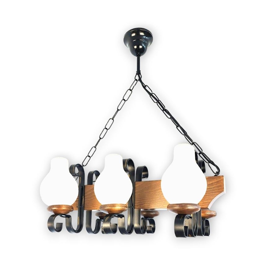 Brilagi - Пендел QUEEN 6xE14/40W/230V бук/орех