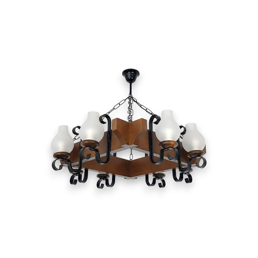 Brilagi - Пендел QUEEN 8xE14/40W/230V бук/орех