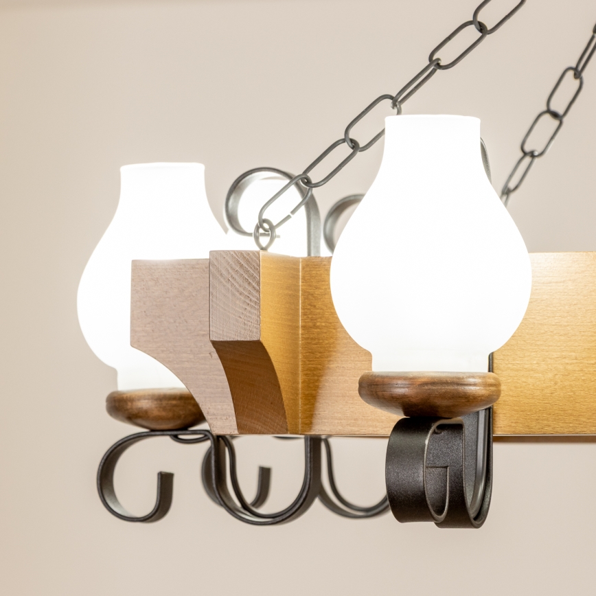 Brilagi - Пендел QUEEN 8xE14/40W/230V бук/орех