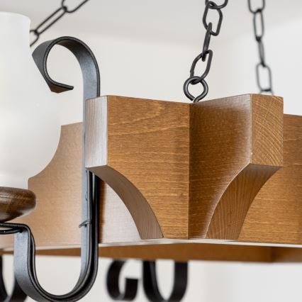 Brilagi - Пендел QUEEN 8xE14/40W/230V бук/орех