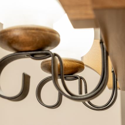 Brilagi - Пендел QUEEN 8xE14/40W/230V бук/орех