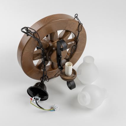 Brilagi - Пендел ROATA 2xE14/40W/230V бук/орех