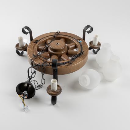 Brilagi - Пендел ROATA 3xE14/40W/230V бук/орех