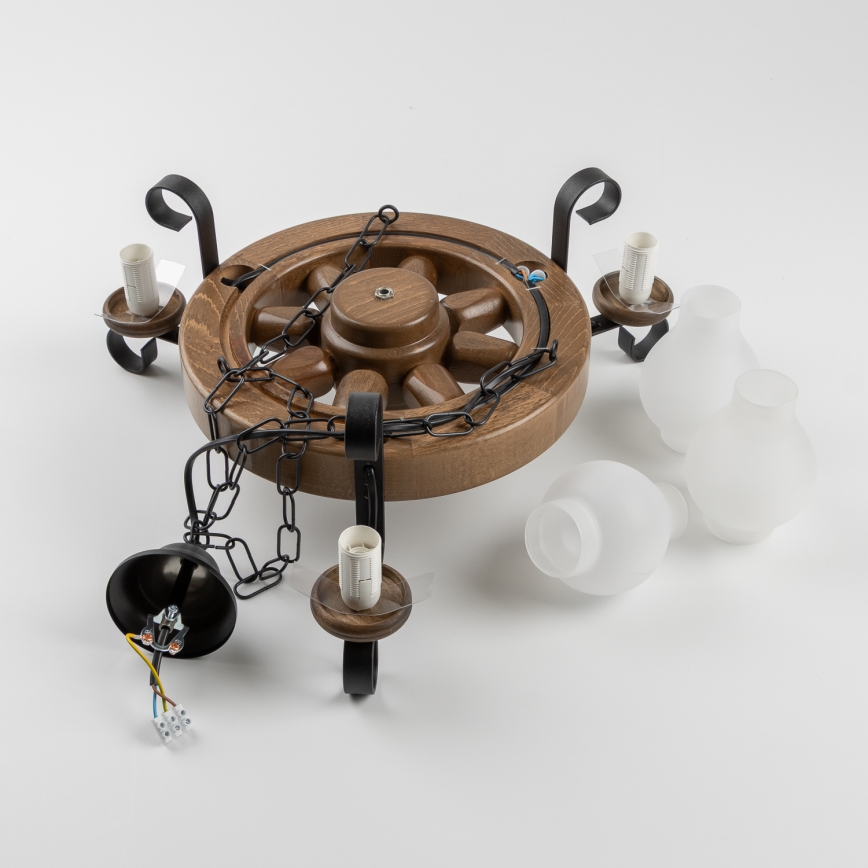 Brilagi - Пендел ROATA 3xE14/40W/230V бук/орех