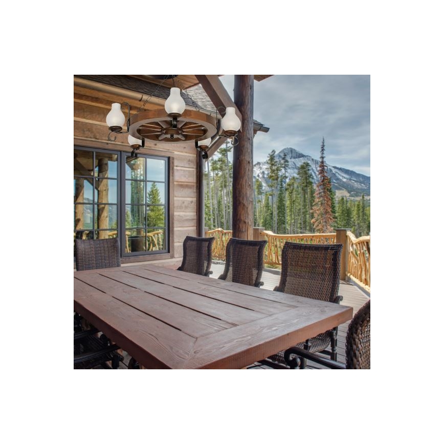 Brilagi - Пендел ROATA 5xE14/40W/230V бук/орех