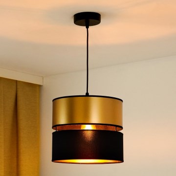 Brilagi - Пендел ROYAL 1xE27/15W/230V Ø 25 см черен/златист