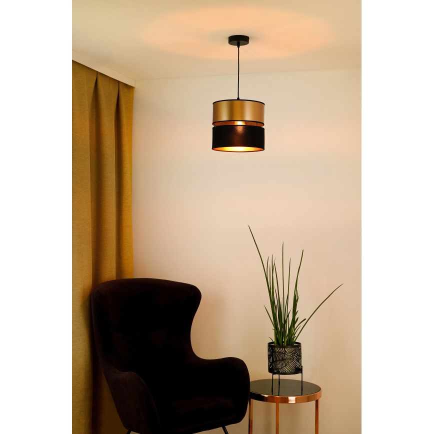 Brilagi - Пендел ROYAL 1xE27/15W/230V Ø 25 см черен/златист