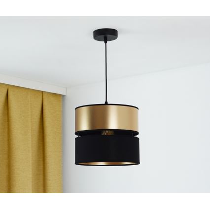 Brilagi - Пендел ROYAL 1xE27/15W/230V Ø 25 см черен/златист