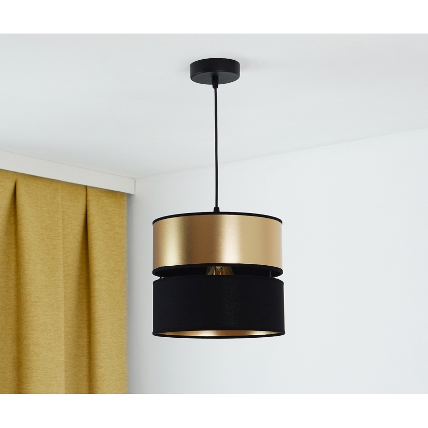 Brilagi - Пендел ROYAL 1xE27/15W/230V Ø 25 см черен/златист
