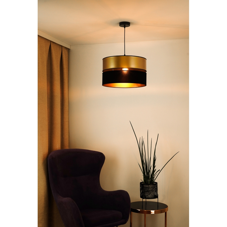 Brilagi - Пендел ROYAL 1xE27/15W/230V Ø 40 см черен/златист
