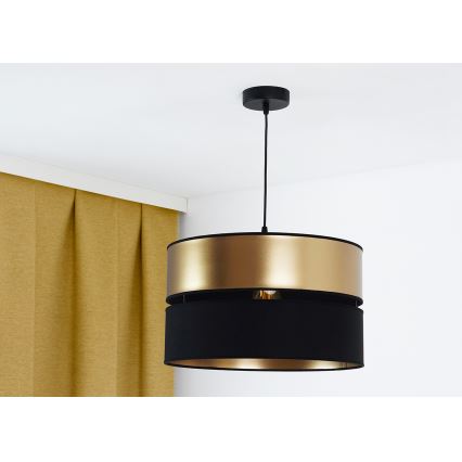 Brilagi - Пендел ROYAL 1xE27/15W/230V Ø 40 см черен/златист