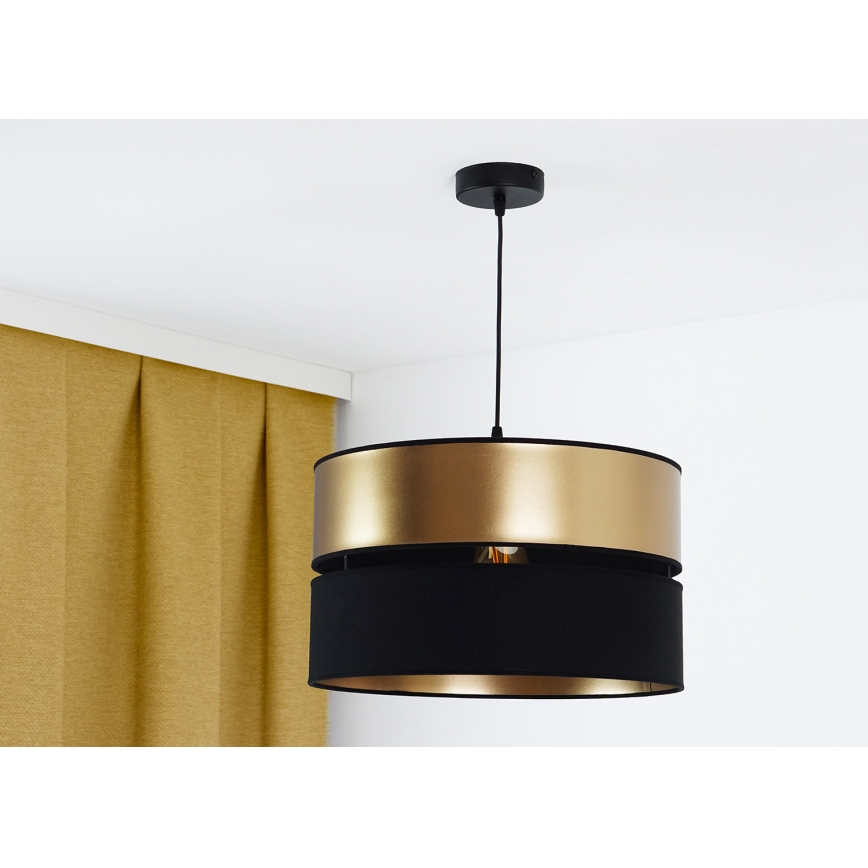 Brilagi - Пендел ROYAL 1xE27/15W/230V Ø 40 см черен/златист