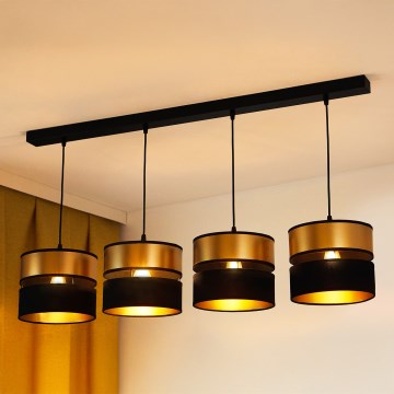 Brilagi - Пендел ROYAL 4xE27/15W/230V черен/златист